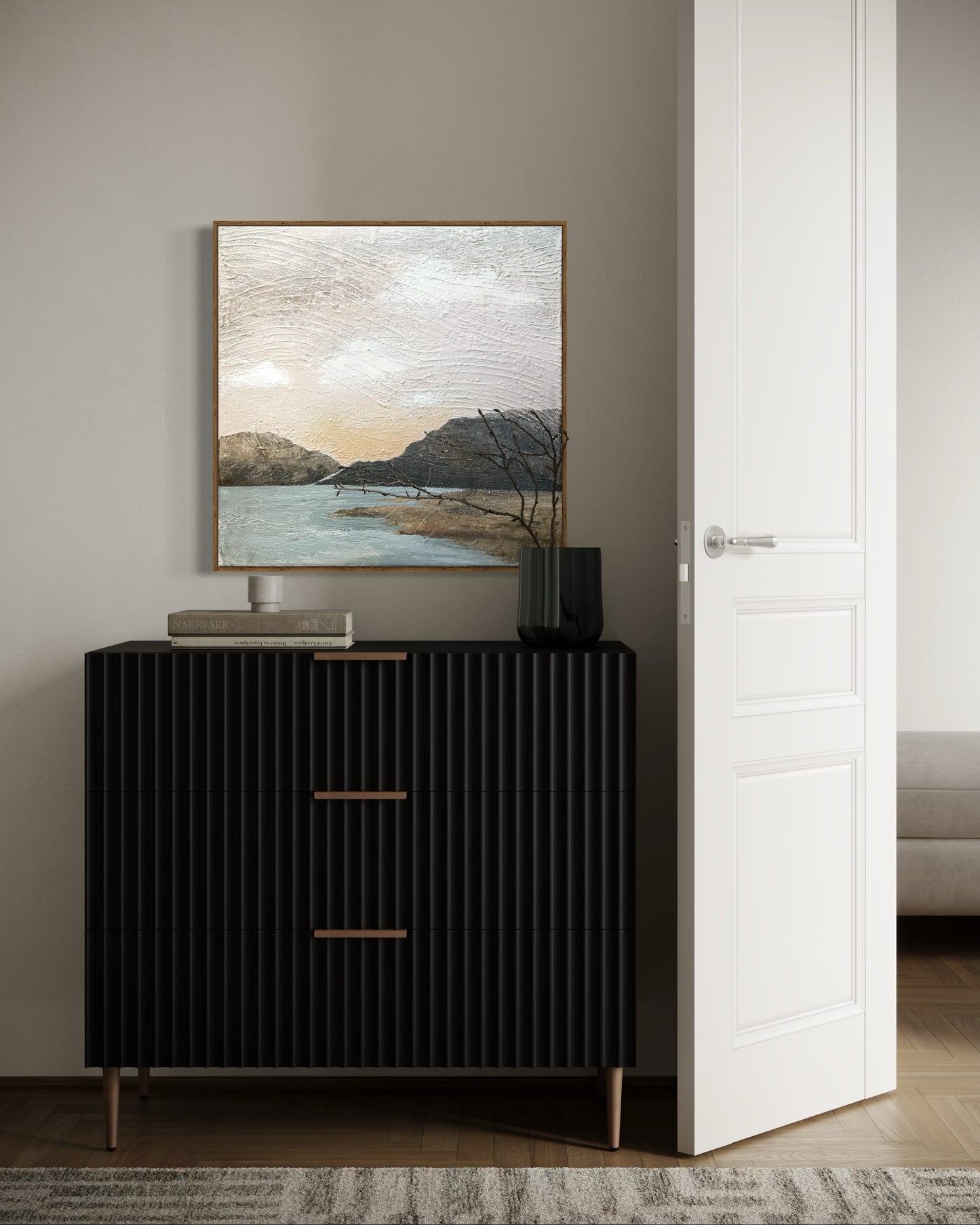 "Golden Reflection" 21 x 21