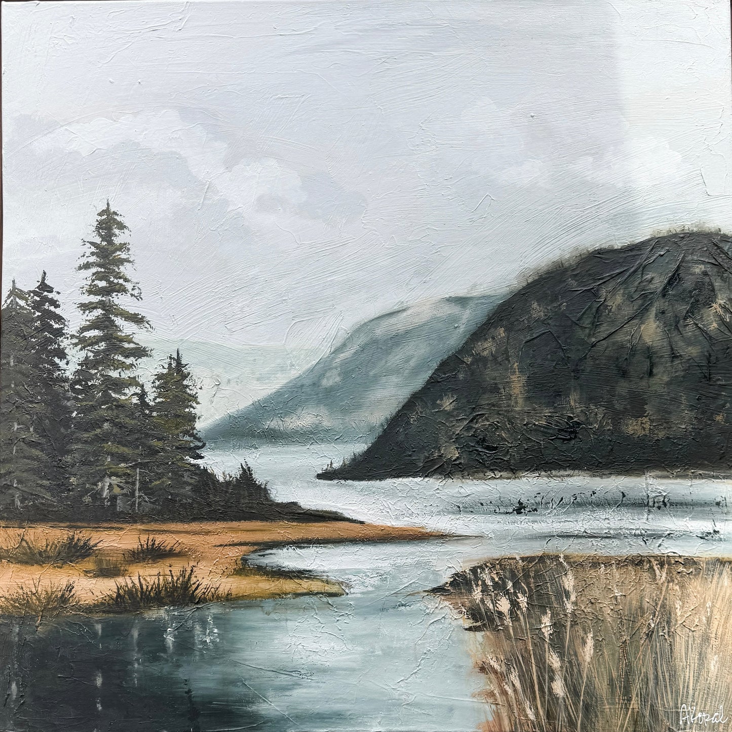 "Quiet Morning" 30 x 30